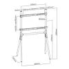 Techly Floor Stand for LCD/LED/Plasma TV 49-70 inch Tripod Style