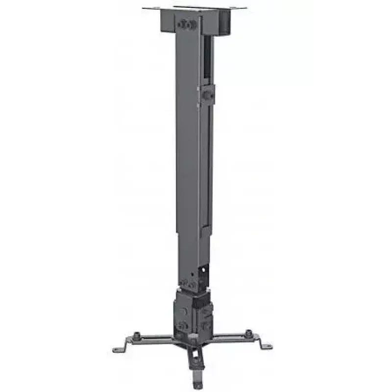 Manhattan Projector Mount, Ceiling or Wall, Tilt & Swivel, Height Range: 43-65cm, Max 20kg, Black, Lifetime Warranty