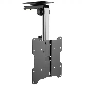 Techly Fold-Up Retractable Ceiling Mount for TV LED/LCD 17 inch-37 inch Black