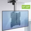 Techly Fold-Up Retractable Ceiling Mount for TV LED/LCD 17 inch-37 inch Black