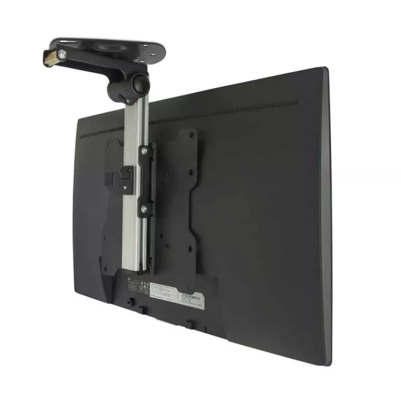 Techly Fold-Up Retractable Ceiling Mount for TV LED/LCD 17 inch-37 inch Black