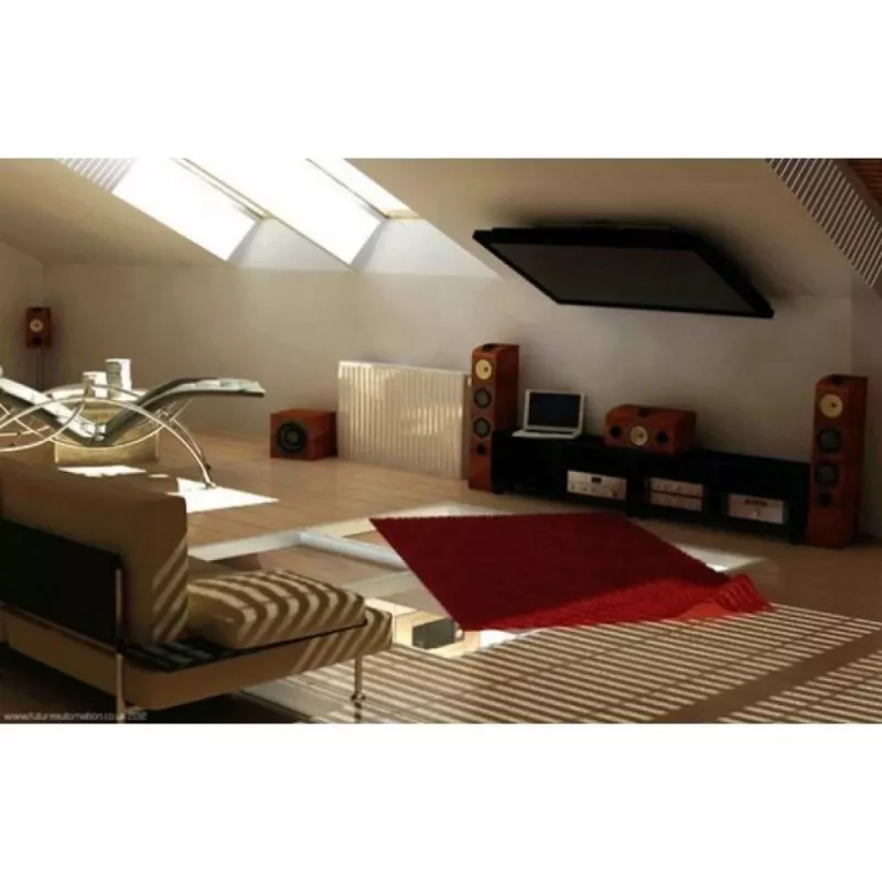 Techly Fold-Up Retractable Ceiling Mount for TV LED/LCD 17 inch-37 inch Black