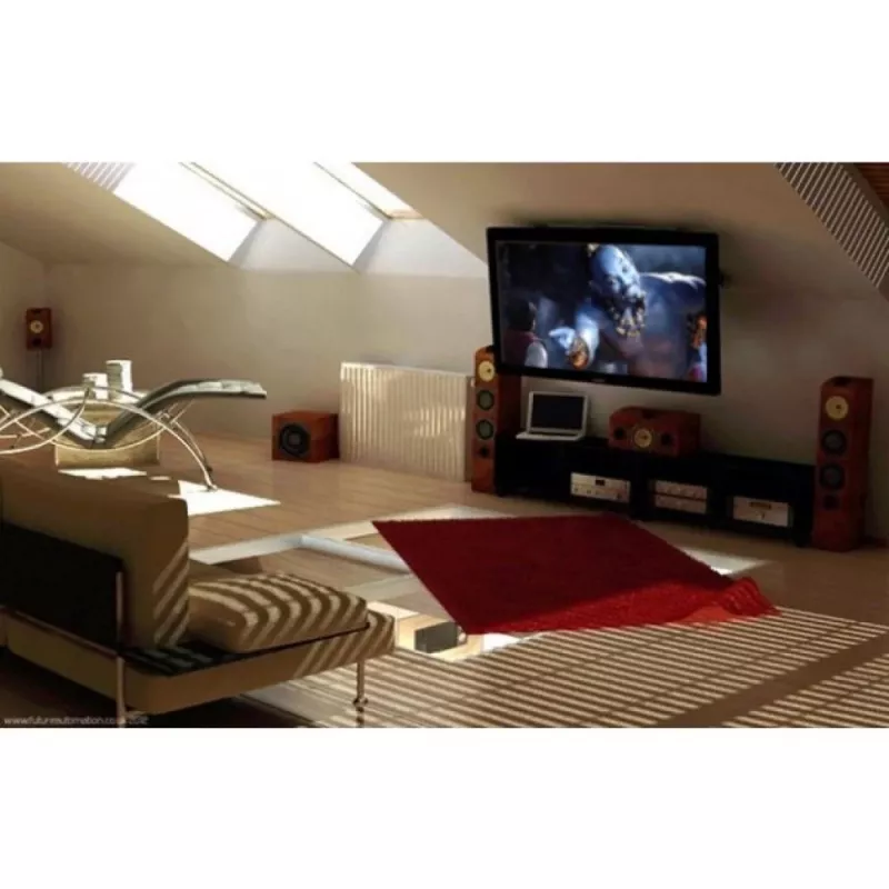 Techly Fold-Up Retractable Ceiling Mount for TV LED/LCD 17 inch-37 inch Black