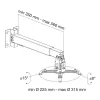 Techly ICA-PM 16 project mount Ceiling/wall Silver