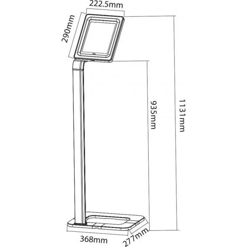Tablet Security Enclosure Techly ICA-TBL-1501 25.6 cm 10.1 inch White