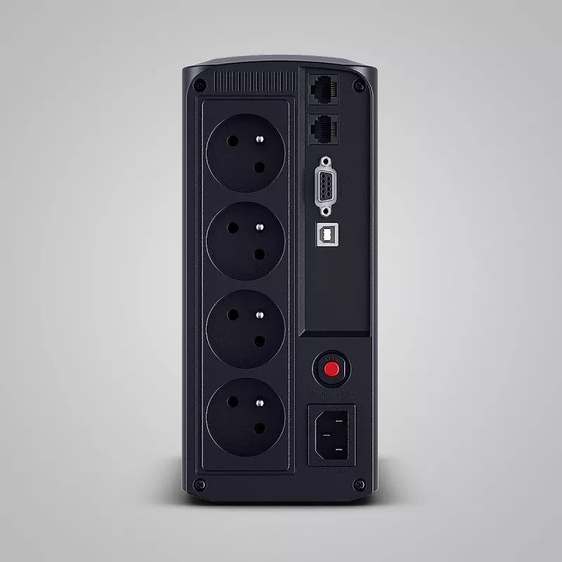 Uninterruptible Power Supply CYBERPOWER Tracer III VP1000ELCD-FR, Line-Interactive 1 kVA (550 W), 4x Type E outlets, LCD, USB, RS-232
