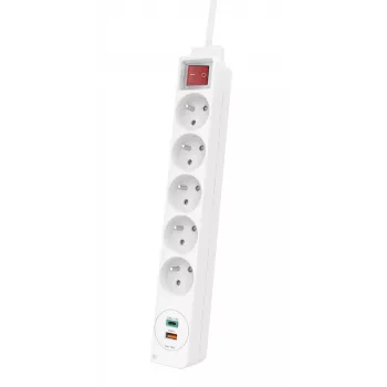 Hama 44133758 power extension 1.4 m 5 AC outlet(s) Indoor White