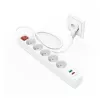 Hama 44133758 power extension 1.4 m 5 AC outlet(s) Indoor White