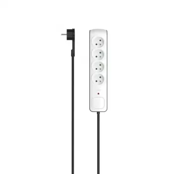 Hama P2223761 power extension 1.5 m 4 AC outlet(s) Indoor Black, White