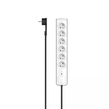 Hama P2223764 power extension 3 m 6 AC outlet(s) Indoor Black, White