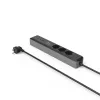 Hama 00223192 power extension 1.4 m 3 AC outlet(s) Indoor Black, Grey