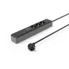 Hama 00223192 power extension 1.4 m 3 AC outlet(s) Indoor Black, Grey
