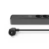 Hama 00223192 power extension 1.4 m 3 AC outlet(s) Indoor Black, Grey