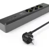Hama 00223192 power extension 1.4 m 3 AC outlet(s) Indoor Black, Grey