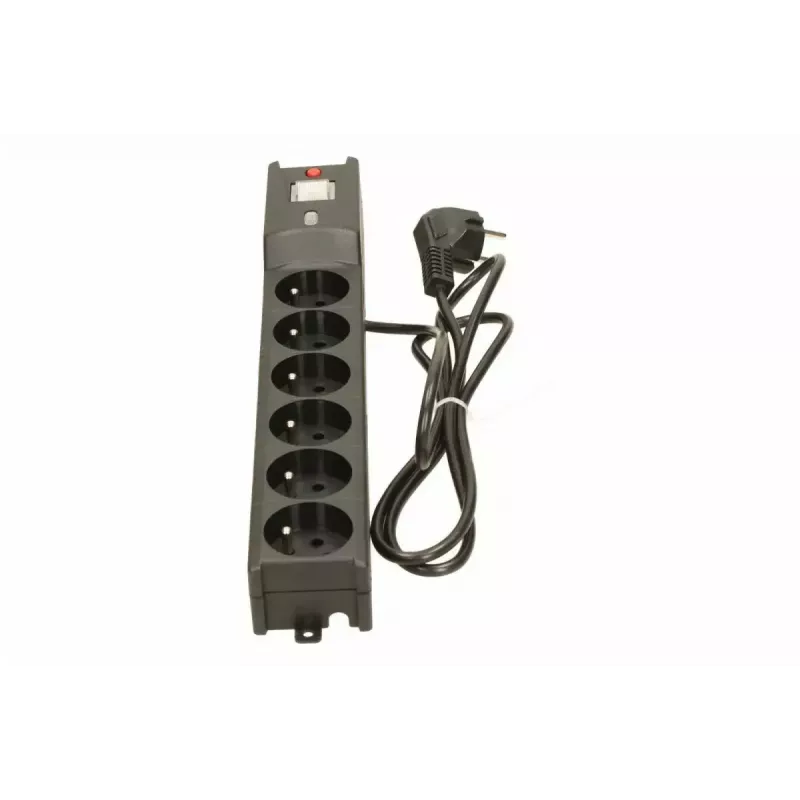 Surge protector lestar LX 610 G-A — 6 AC outlets, IEC 320, 1.5 m cable, 155 J, 230 V, black
