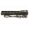 Surge protector lestar LX 610 G-A — 6 AC outlets, IEC 320, 1.5 m cable, 155 J, 230 V, black