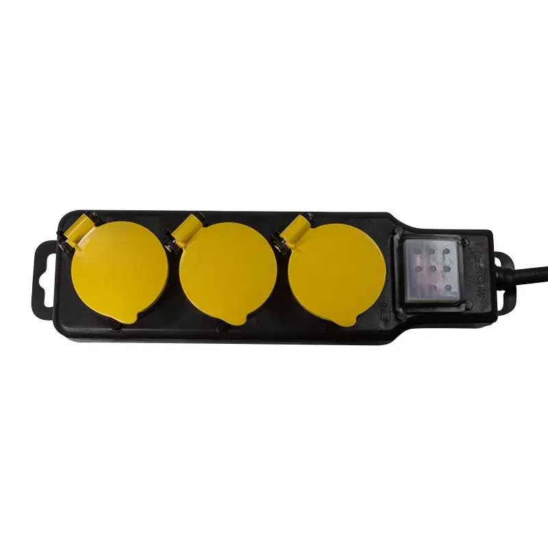 Power Extension LogiLink LPS253 1.5 m 3 AC Outlet Outdoor Black Yellow
