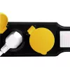 Power Extension LogiLink LPS253 1.5 m 3 AC Outlet Outdoor Black Yellow