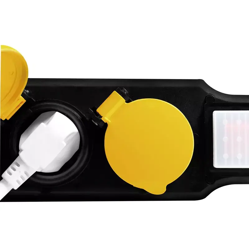 Power Extension LogiLink LPS253 1.5 m 3 AC Outlet Outdoor Black Yellow