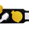 Power Extension Cable LogiLink LPS254 1.5m 4 AC Outlets Outdoor Black Yellow