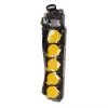 Power Extension LogiLink LPS255 1.5m 5 AC Outlets Outdoor Black Yellow