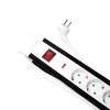 Power Extension LogiLink LPS211 3m 5 AC Outlets Indoor Black White