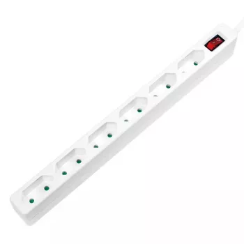 Power Extension LogiLink LPS232 1.5m 6 AC Outlets Indoor White