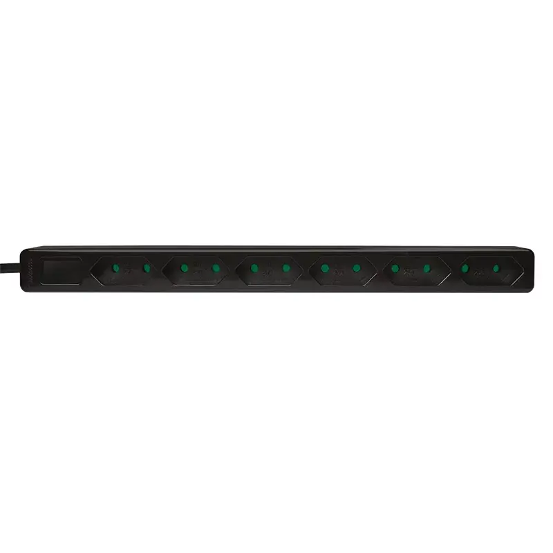 Power Extension LogiLink LPS231B 1.5m 6 AC Outlets Indoor Black
