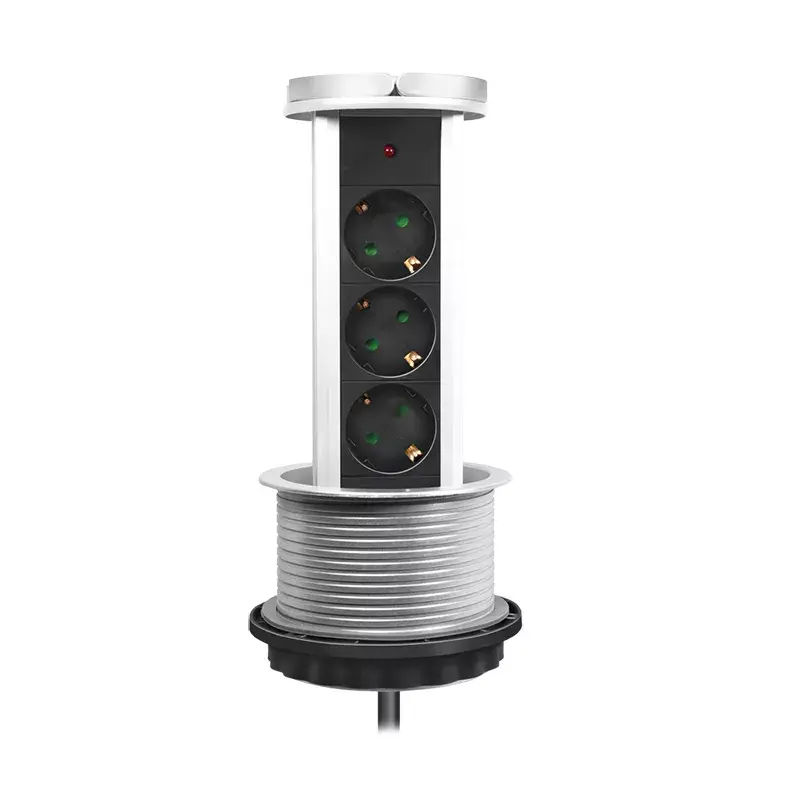 Power Extension LogiLink LPS235A 1.8m 3 AC Outlets Indoor Black Silver