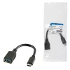 USB Cable LogiLink USB C - USB A 0.15m CU0098 Black