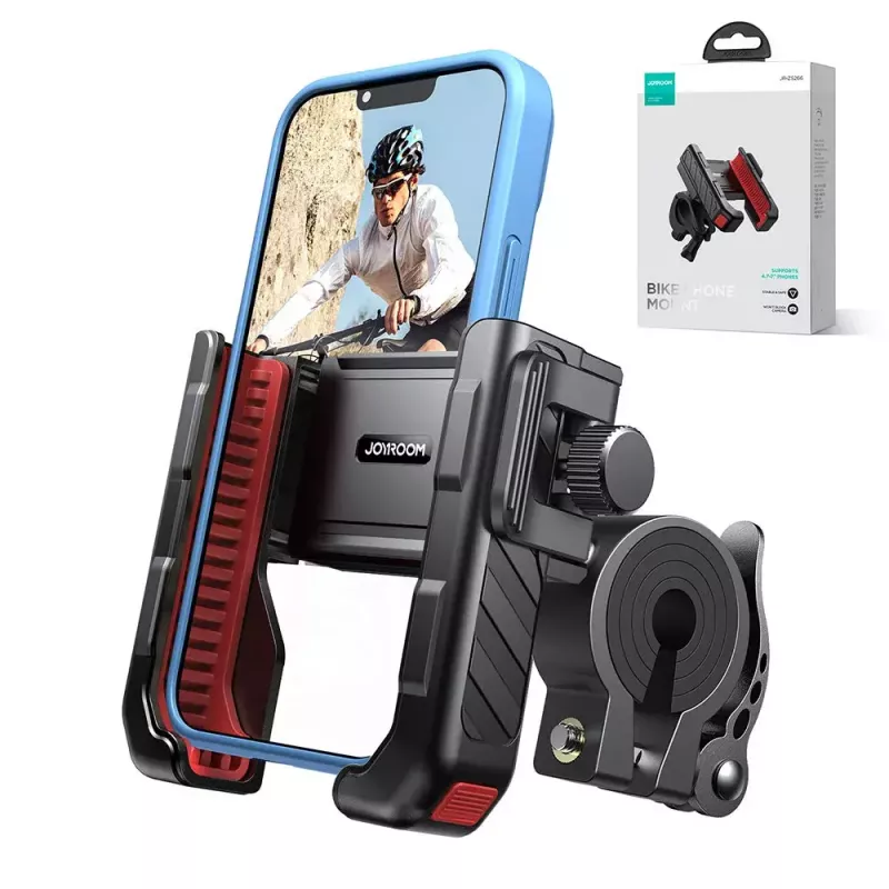 Motorcycle phone mount Joyroom JR-ZS266 adjustable secure clamp for handlebars