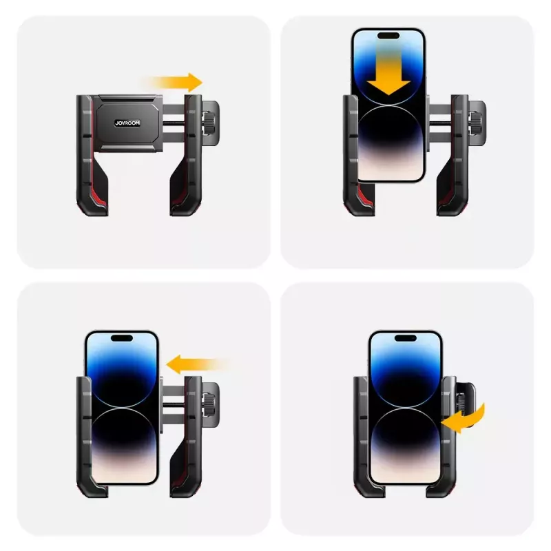 Motorcycle phone mount Joyroom JR-ZS266 adjustable secure clamp for handlebars
