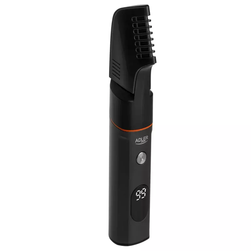 Electric grooming kit Adler AD 2946 — cordless 5-in-1 men’s trimmer, 4 length steps, 60 min runtime, black/stainless steel