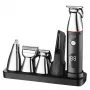 Electric grooming kit Adler AD 2946 — cordless 5-in-1 men’s trimmer, 4 length steps, 60 min runtime, black/stainless steel