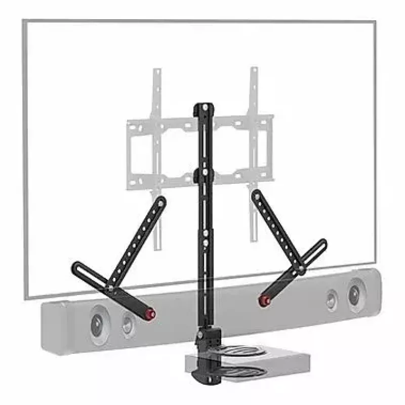 AV equipment shelf Barkan E850, 1 shelf, black, 565 mm height, 6.5 kg capacity