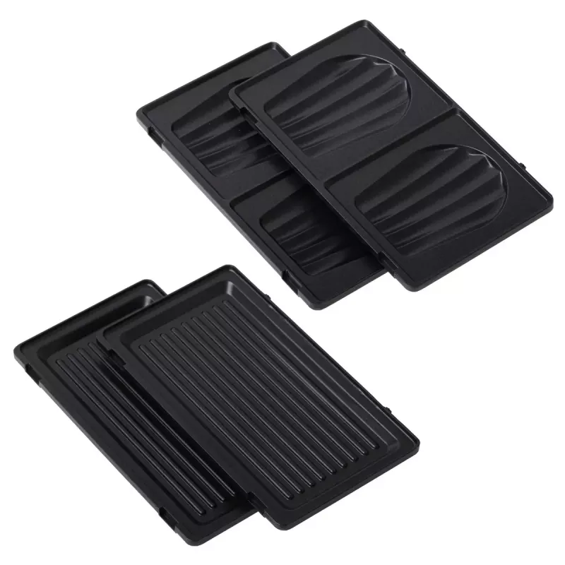Sandwich maker 2-in-1 Adler AD 3070b — 850 W, 2 plates, black