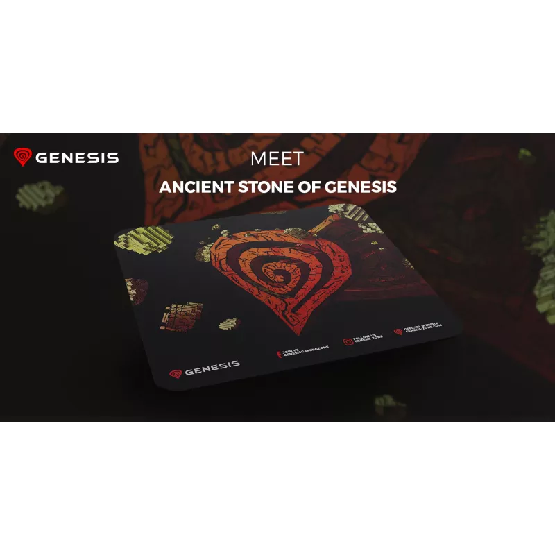GENESIS Ancient Stone, Multicolour, Image, Fabric, Rubber, Gaming mouse pad