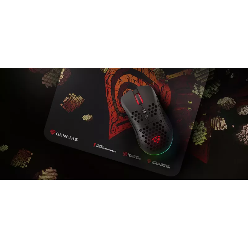 GENESIS Ancient Stone, Multicolour, Image, Fabric, Rubber, Gaming mouse pad