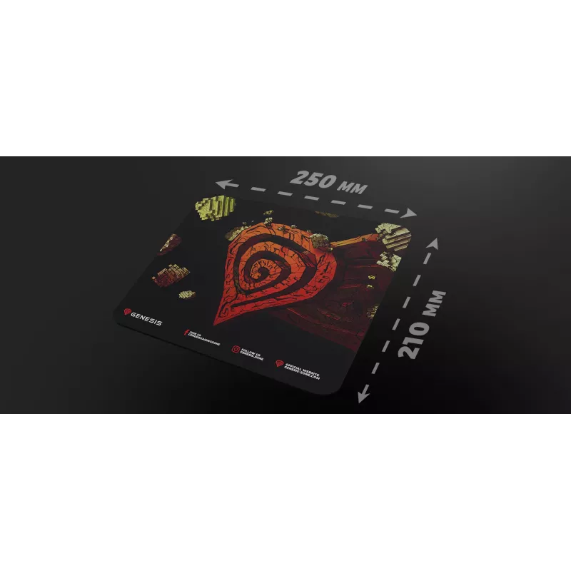 GENESIS Ancient Stone, Multicolour, Image, Fabric, Rubber, Gaming mouse pad