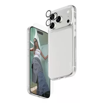 PanzerGlass 3-in-1 Combo Bundle for iPhone 17 Pro CR40572 — screen protector, camera cover, and case