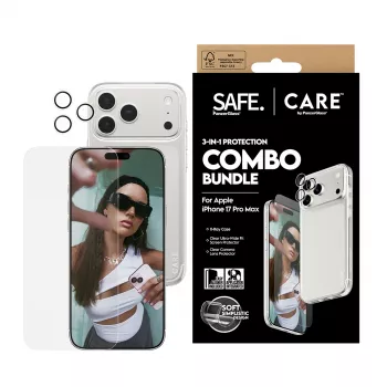 Screen protector, case and camera lens protector combo PanzerGlass for iPhone 17 Pro Max CR60725