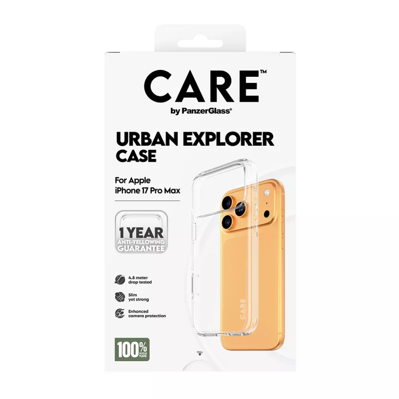 Protective Cover Case PanzerGlass CARE Urban Explorer Transparent for iPhone 17 Pro Max