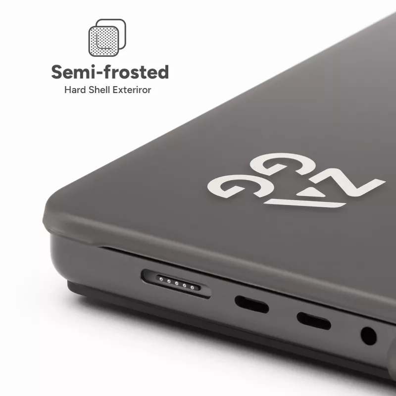Hardshell case Zagg for MacBook Air 13 (M3/M2) — Smoke, exact-fit protective shell