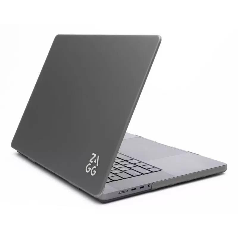 Hardshell Case Zagg for MacBook Pro 14 M3/M2/M1 — Smoke finish, snap-on protective shell