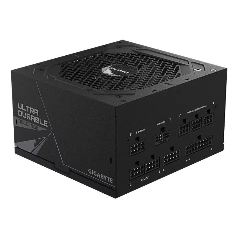 GIGABYTE UD850GM PG5 V2 Power Supply Unit- PCIe Gen 5.1, 80 PLUS Gold, Fully Modular Design, 120mm Fan, ATX 3.1 compatible, EU Plug