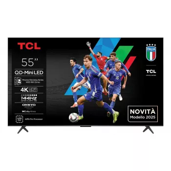 TV TCL 55Q6C 55 inch QD-Mini LED 4K Ultra HD, 3840×2160, Google TV, HDMI 2.1, 2.1ch 40W, HDR10+