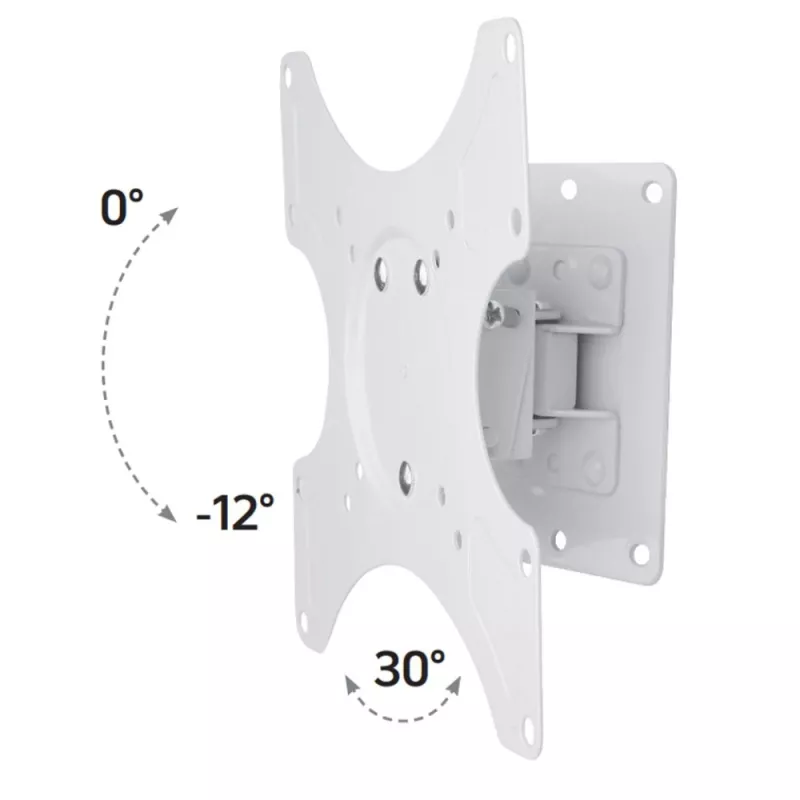 Techly Wall Support for LCD LED 19-37'' Tiltable 1 Joint White ICA-LCD 2900WH