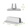 Laptop stand TECHLY Vertical Aluminum Notebook Stand Silver for up to 17 inch (96×150×48 mm, 580 g)