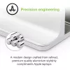 Laptop stand TECHLY Vertical Aluminum Notebook Stand Silver for up to 17 inch (96×150×48 mm, 580 g)