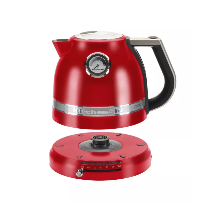 Electric kettle KITCHENAID 1.5 L 2400 W, stainless steel/aluminium, 7 temp settings, Imperial Red